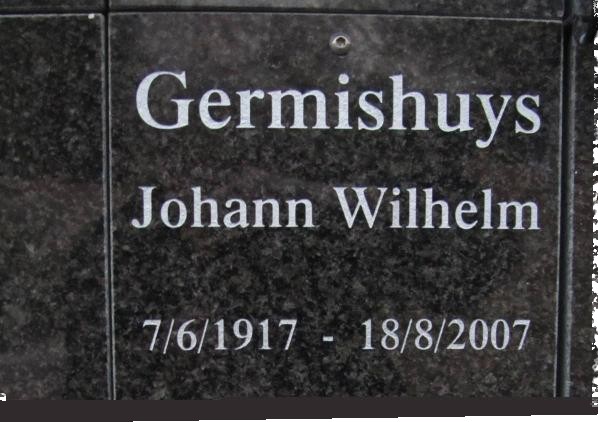 GERMISHUYS Johann Wilhelm 1917-2007