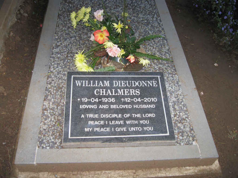 CHALMERS William Dieudonné 1936-2010