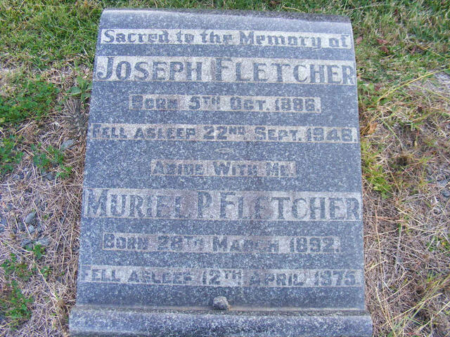 FLETCHER Joseph 1886-1946 & Muriel P. 1892-1975