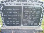 GERBER Stefanus 1908-1990 :: BOUCHER Joseph Priesthood 1915-1962 & Gesiena Leviena 1920-1997 