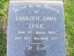 LESLIE Charlotte Emma 1884-1962