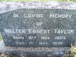 TAYLOR Walter Ernest 1903-1949