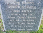 HARRIS Russel George 1881-1954 & Annie M.S. SCOTT 1881-1949