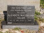 NAUDE Elizabeth Magdalena 1911-1967