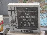 NAUDE John Hendrik 1959-1972