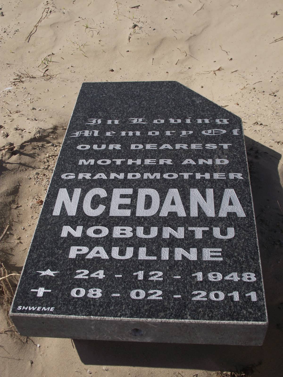 NCEDANA Nobuntu Pauline 1948-2011