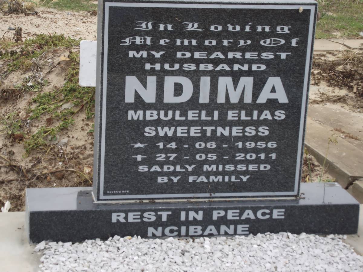 NDIMA Mbuleli Elias Sweetness 1956-2011
