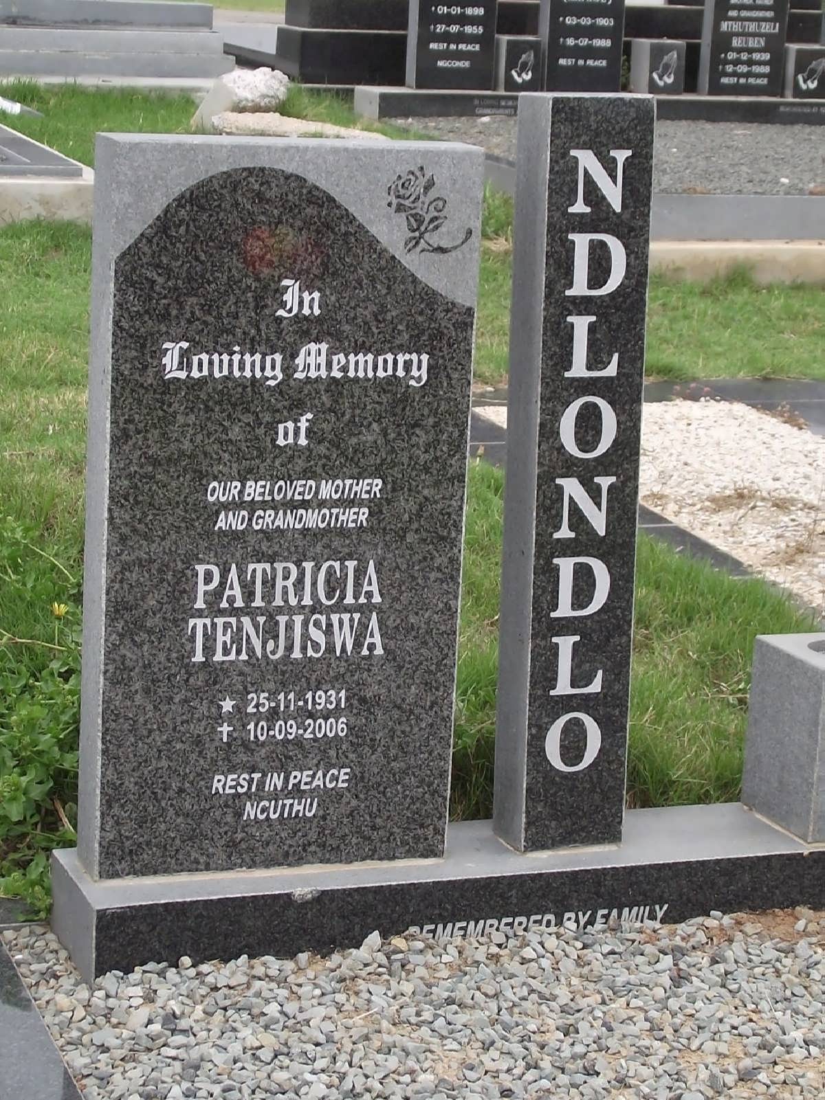 NDLONDLO Patricia Tenjiswa 1931-2006