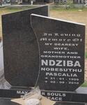 NDZIBA Nobesuthu Pascalia 1959-2010