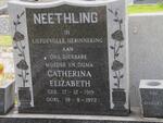 NEETHLING Catherina Elizabeth 1919-1972