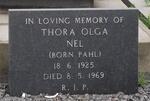 NEL Thora Olga nee PAHL 1925-1969