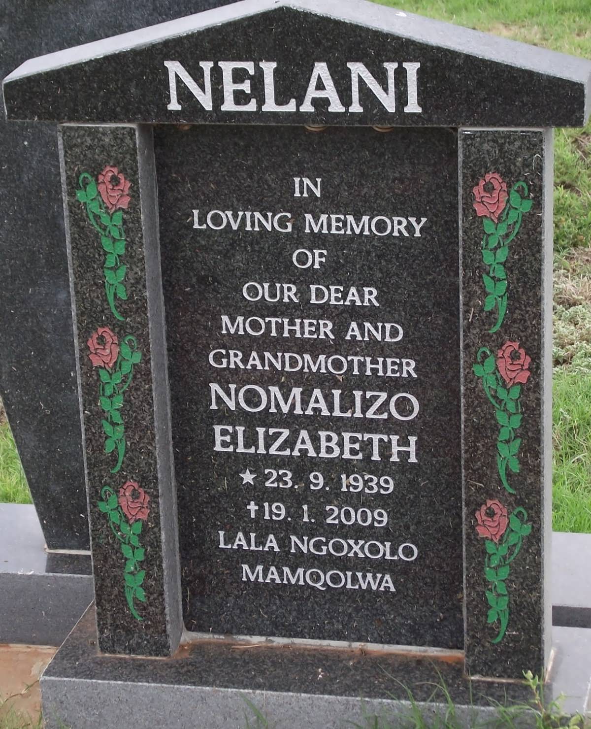 NELANI Nomalizo Elizabeth 1939-2009