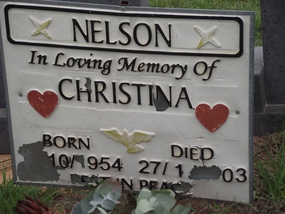NELSON Christina 1954-2003