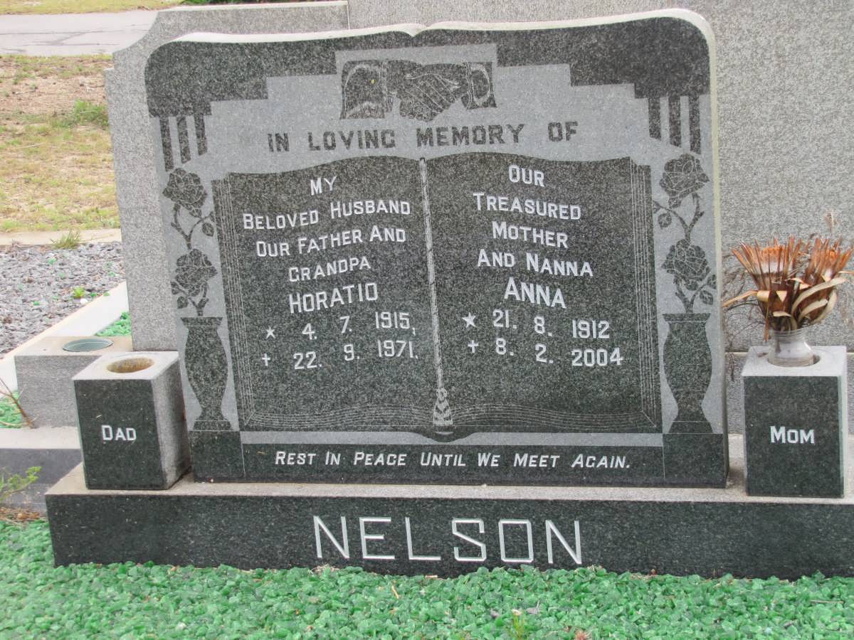 NELSON Horatio 1915-1971 & Anna 1912-2004