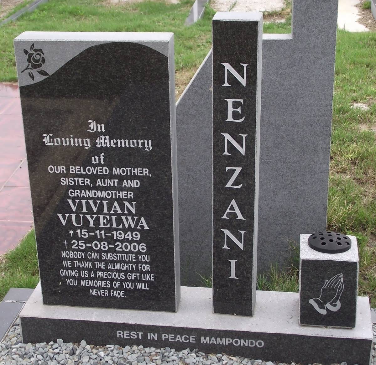 NENZANI Vivian Vuyelwa 1949-2006