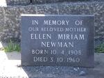 NEWMAN Ellen Miriam 1908-1960