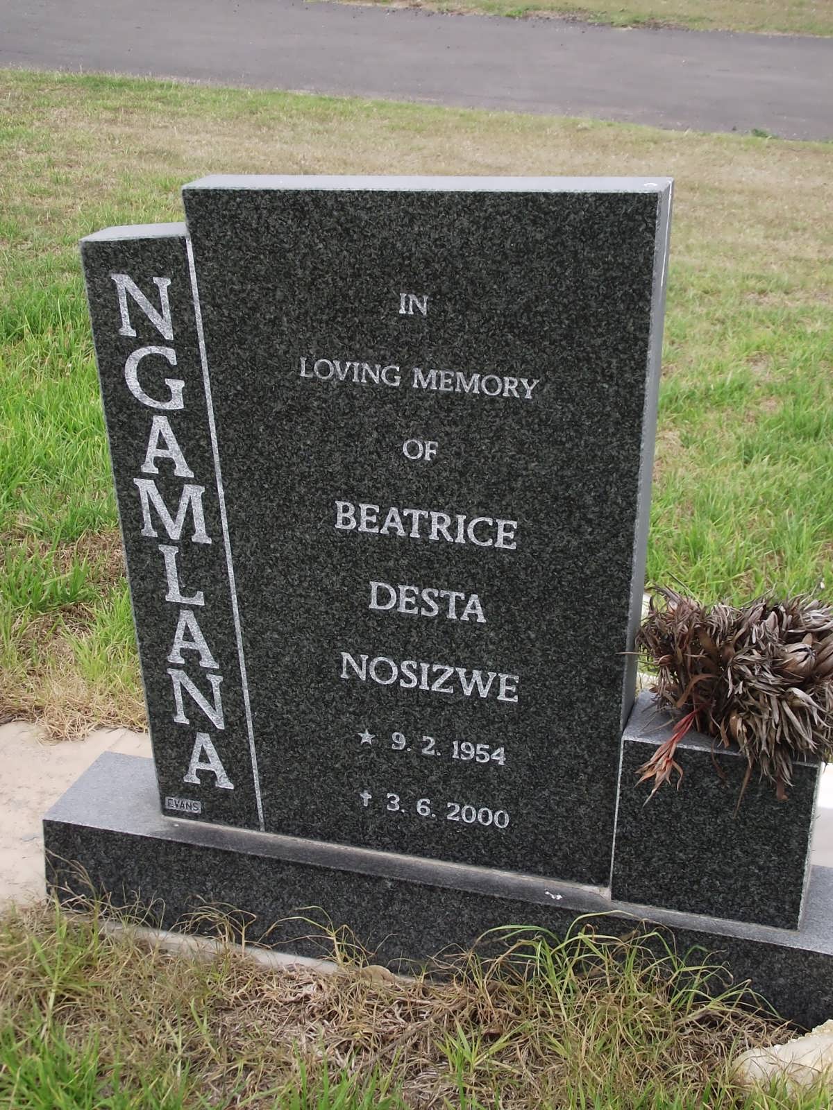 NGAMLANA Beatrice Desta Nosizwe 1954-2000