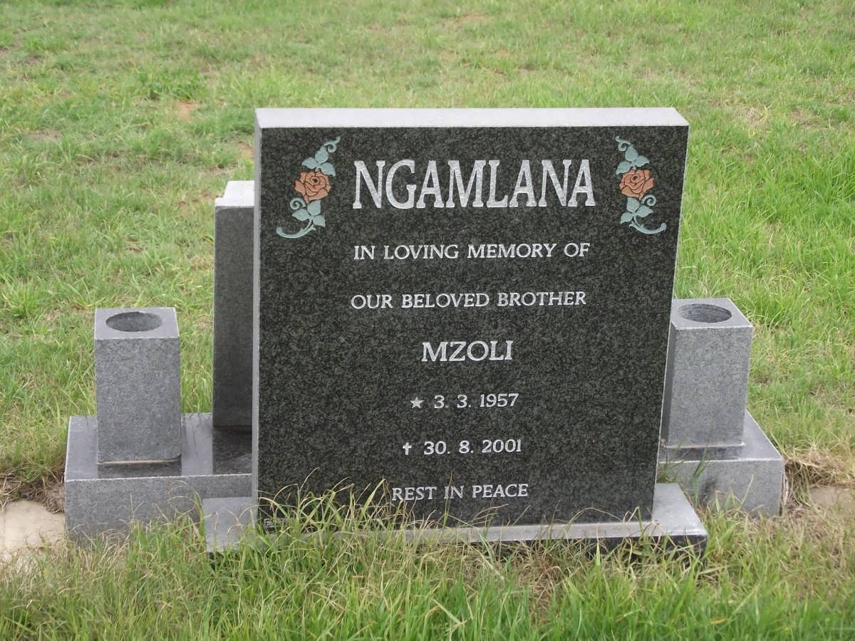 NGAMLANA Mzoli 1957-2001
