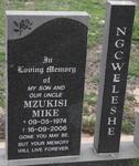 NGCWELESHE Mzukisi Mike 1974-2006