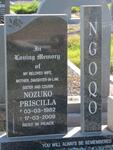 NGOQO Nozuko Priscilla 1982-2009