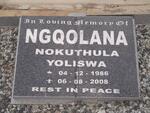 NGQOLANA Nokuthula Yoliswa 1986-2008