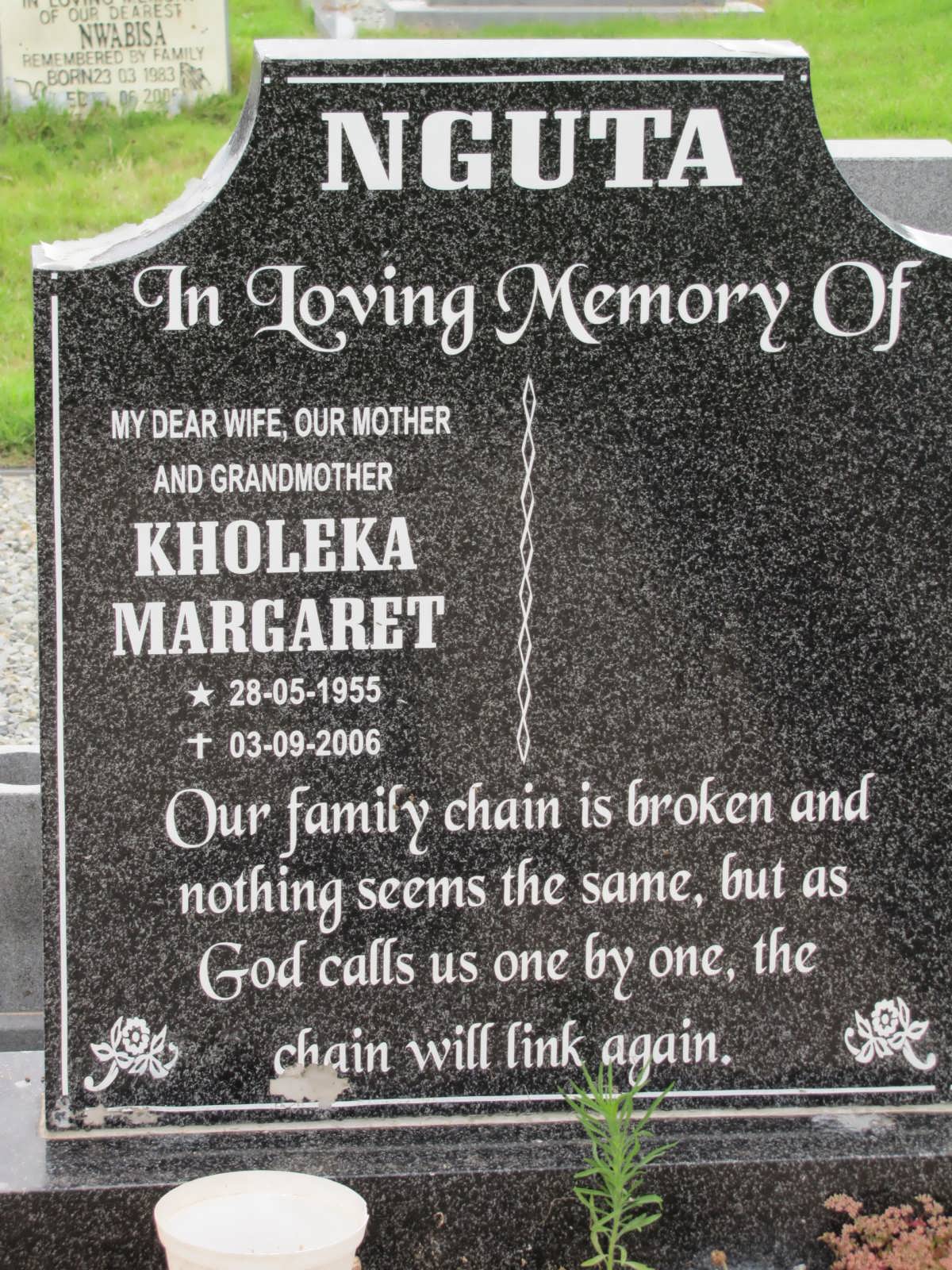 NGUTA Kholeka Margaret 1955-2006
