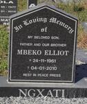 NGXATI Mbeko Elliot 1961-2010