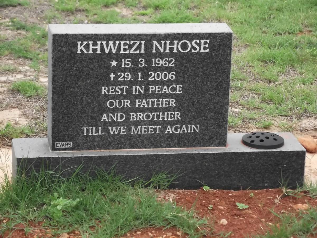 NHOSE Khwezi 1962-2006