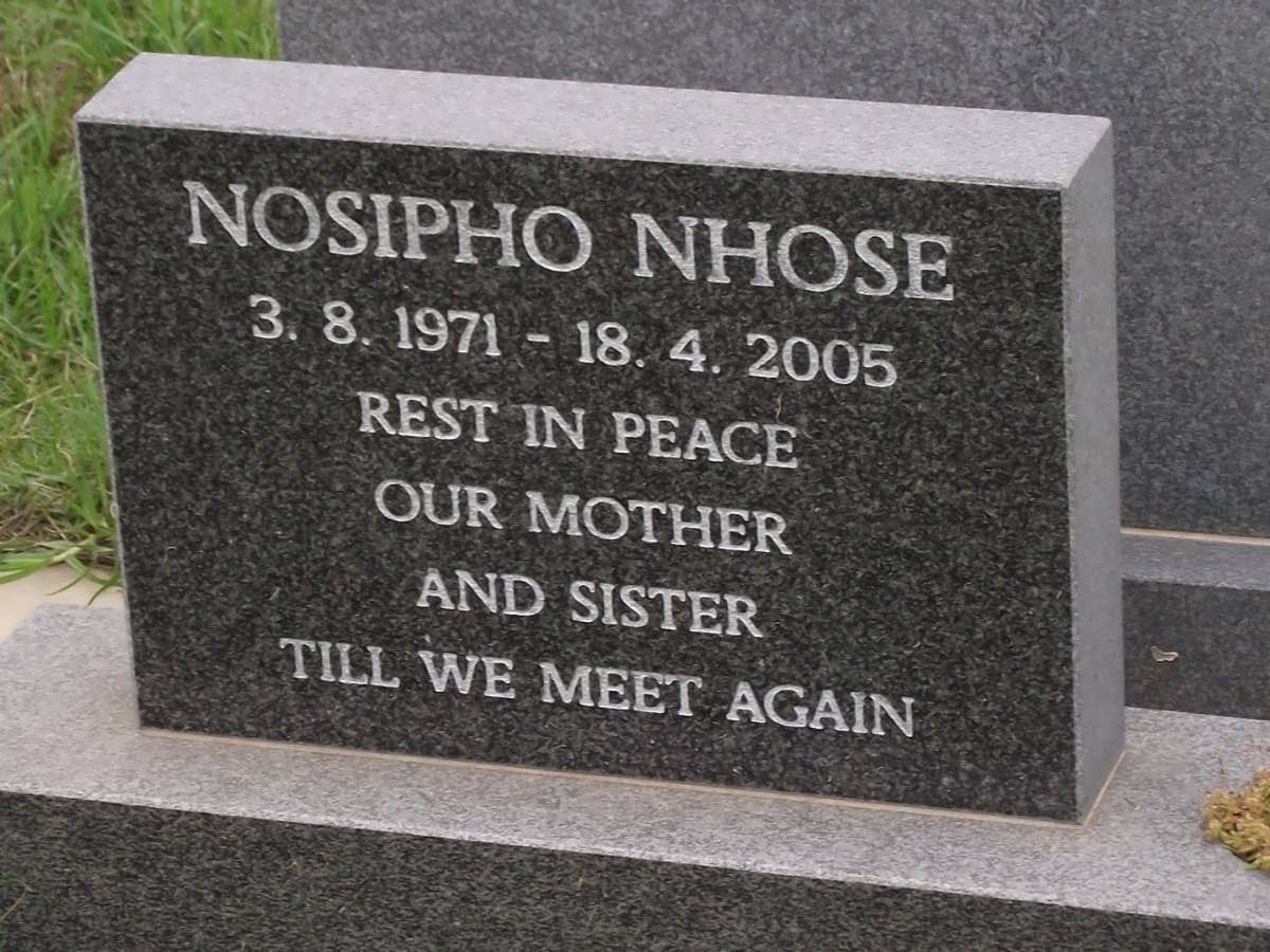 NHOSE Nosipho 1971-2005