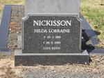 NICKISSON Hilda Lorraine 1919-1989