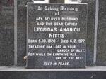 NITTIS Leonidas Ananiou 1920-1977
