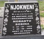 NJOKWENI Nobantu Sosina 1923-2008