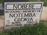 NOBEBE Notemba Gloria 1959-2003