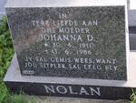NOLAN Johanna D. 1911-1986