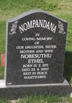 NOMPANDANA Nobesuthu Ethel 1971-2007
