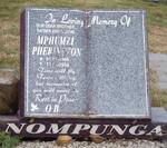 NOMPUNGA Mphumzi Pherington 1966-2004