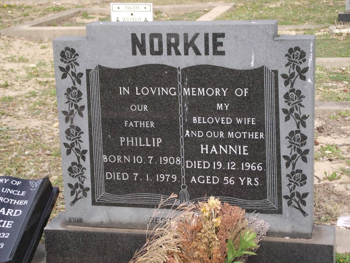 NORKIE Phillip 1908-1979 & Hannie -1966