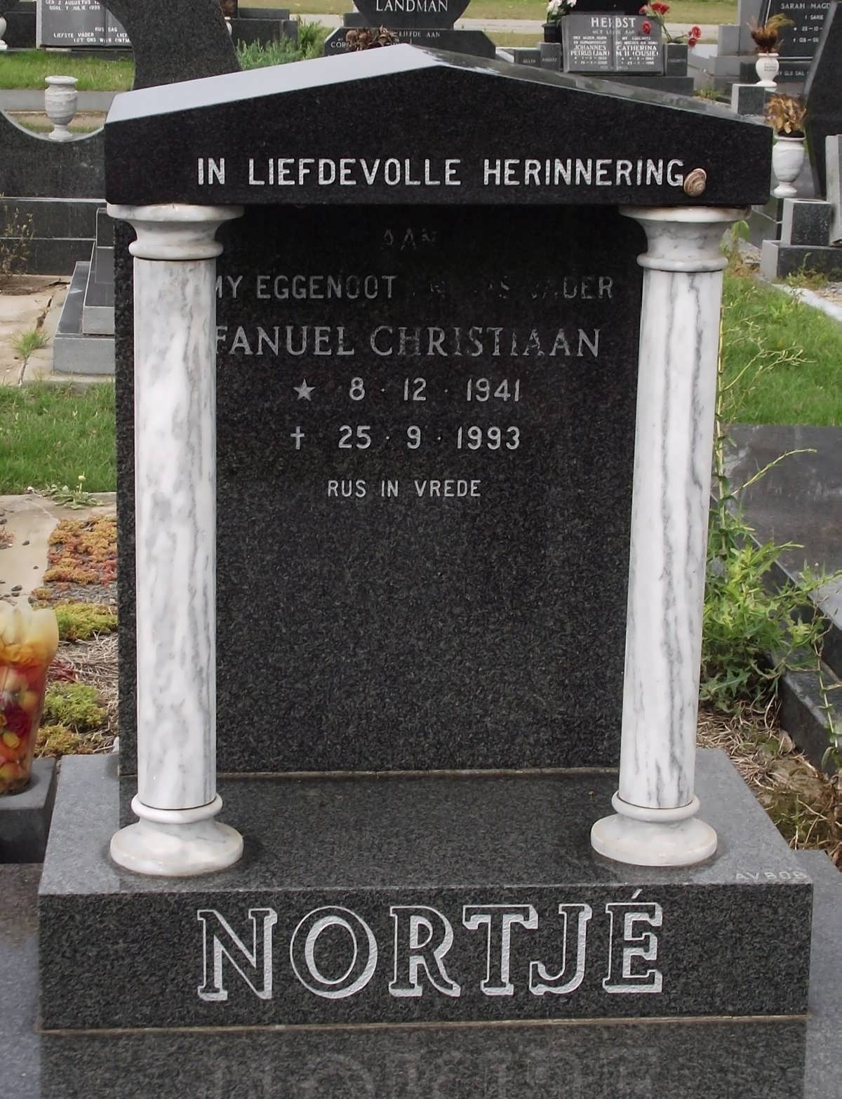 NORTJE Fanuel Christiaan 1941-1993