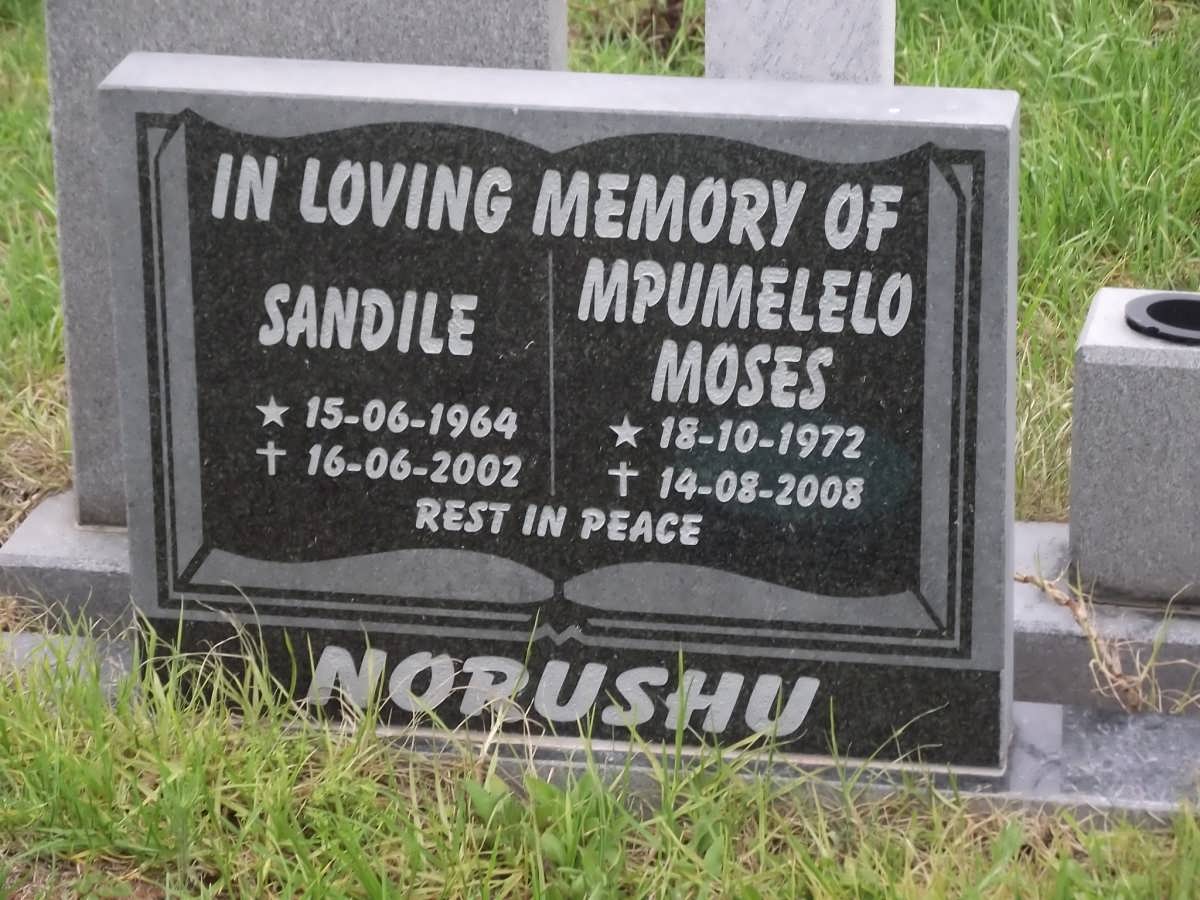 NORUSHU Sandile 1964-2002 :: NORUSHU Mpumelelo Moses 1972-2008