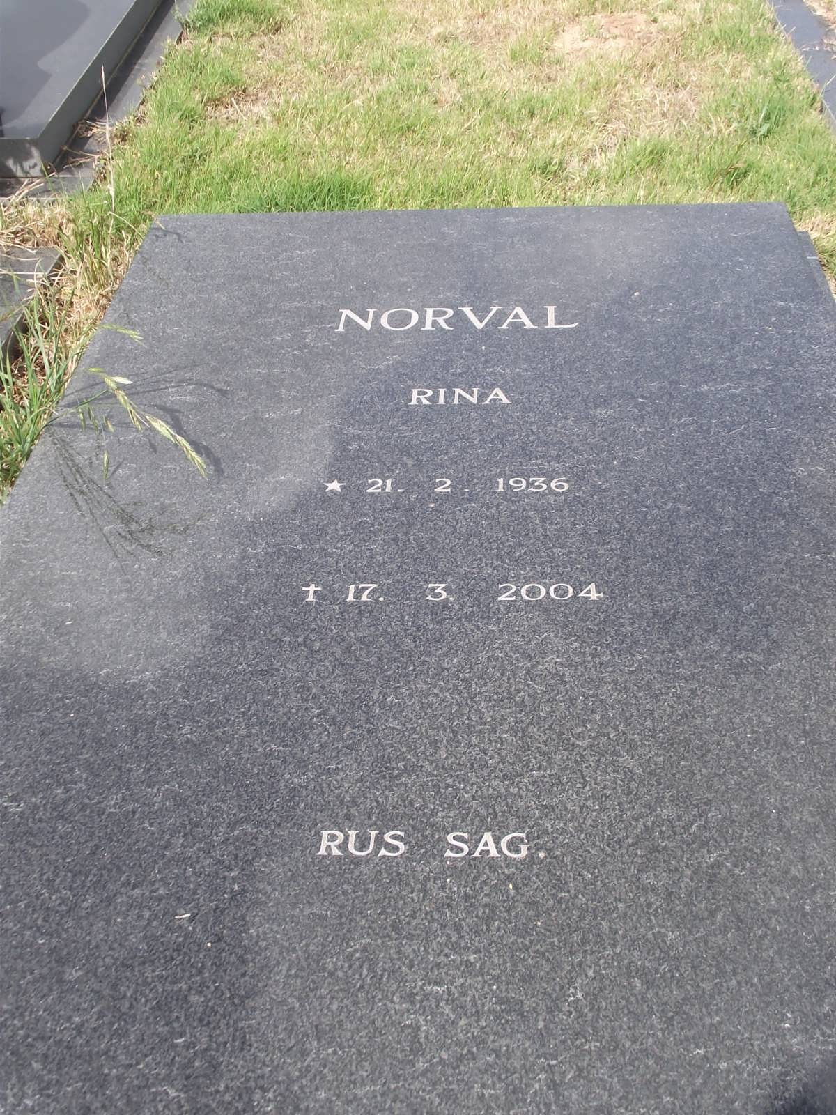 NORVAL Rina 1936-2004