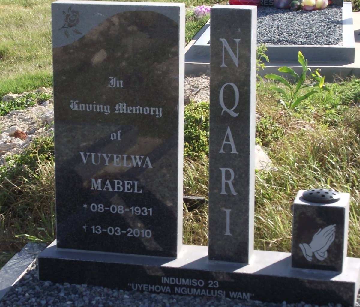 NQARI Vuyelwa Mabel 1931-2010