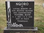 NQORO Vuyiswa Ruth 1918-1998