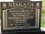 NTAKANA Thandeka Patricia 1935-2011