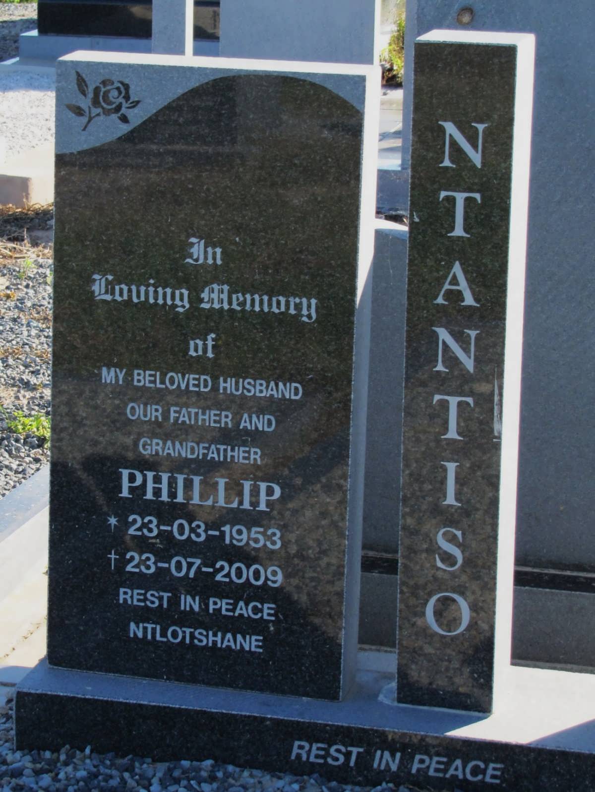 NTANTISO Phillip 1953-2009