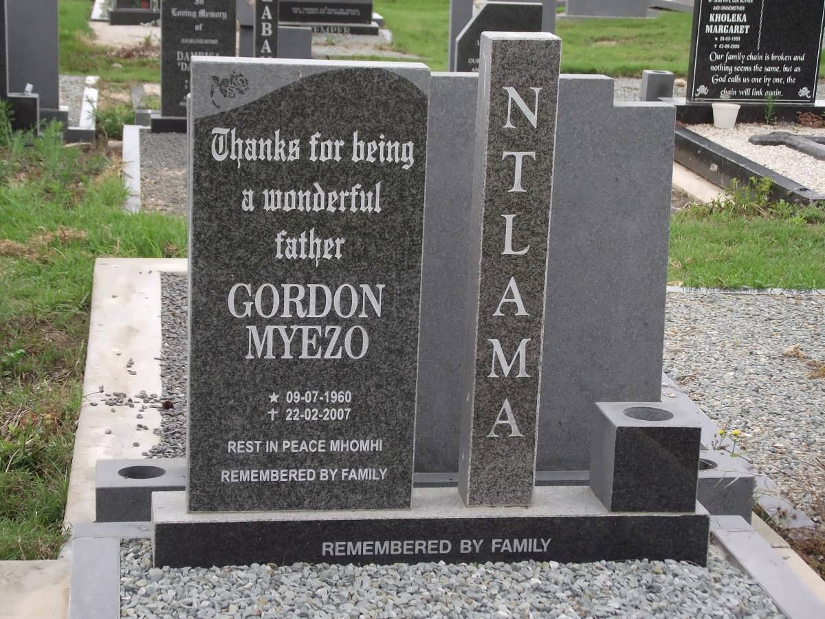 NTLAMA Gordon Myezo 1960-2007