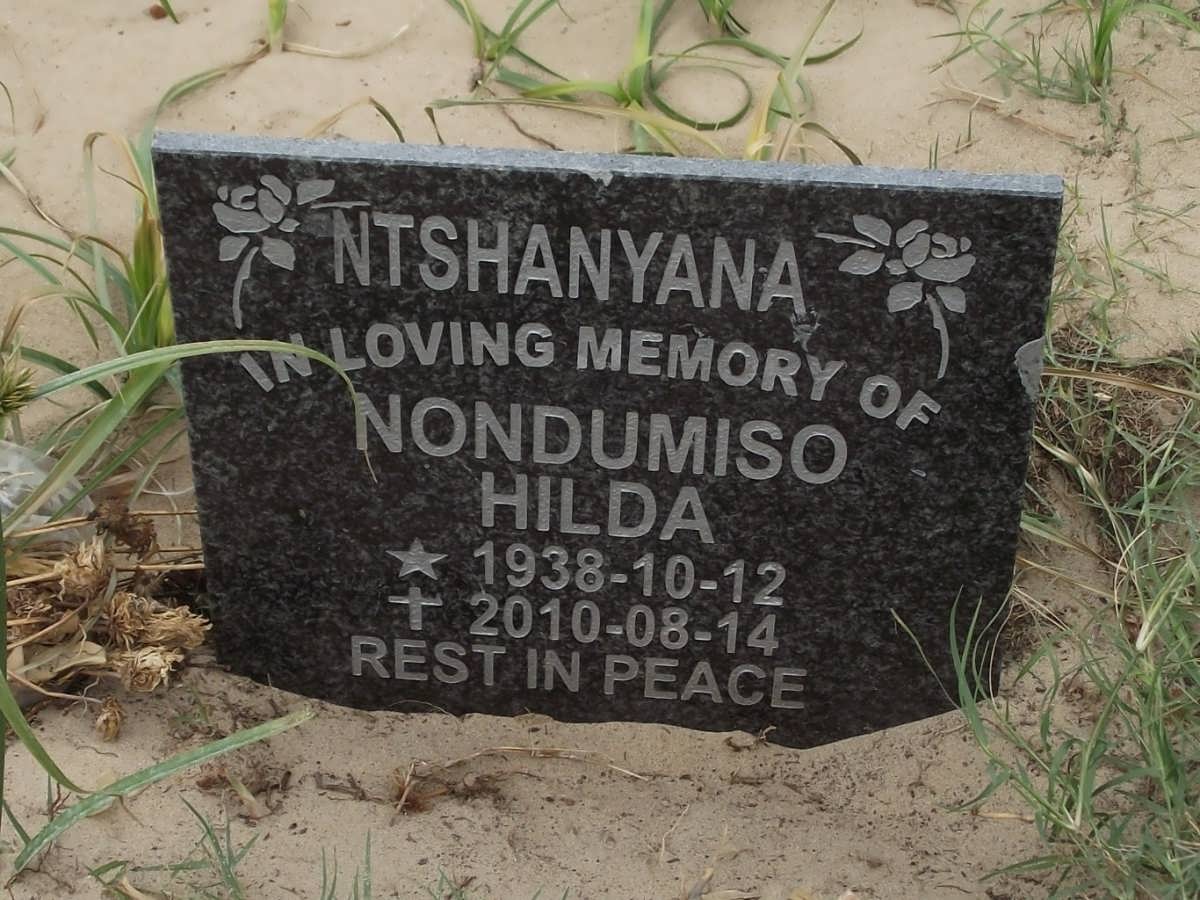 NTSHANYANA Nondumiso Hilda 1938-2010