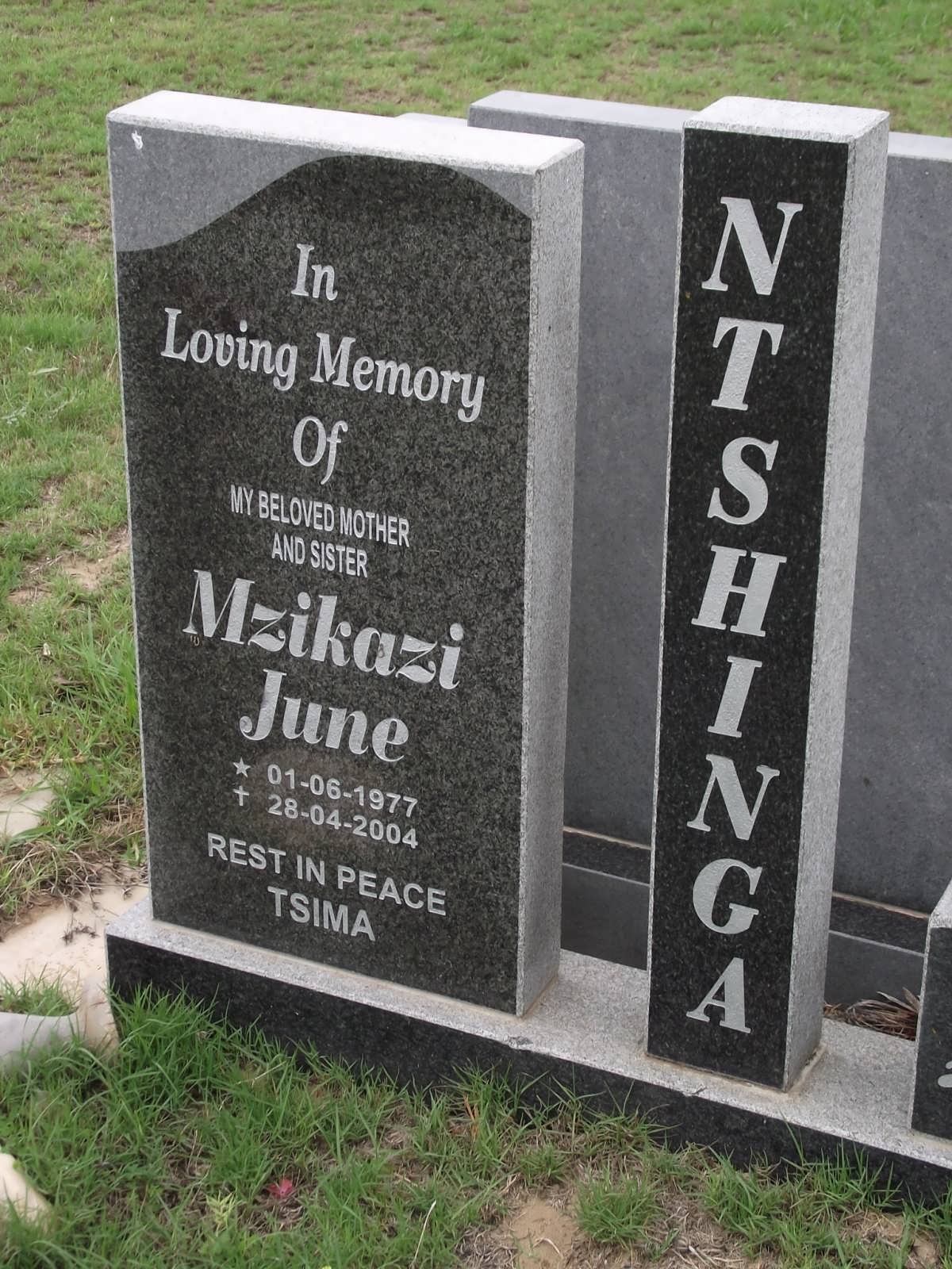 NTSHINGA Mzikazi June 1977-2004