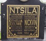 NTSILA Nickvin 1929-2009 & Othelia Celiwe 1940-2007