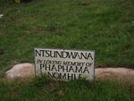 NTSUNDWANA Phaphama Nomhle 1981-2001