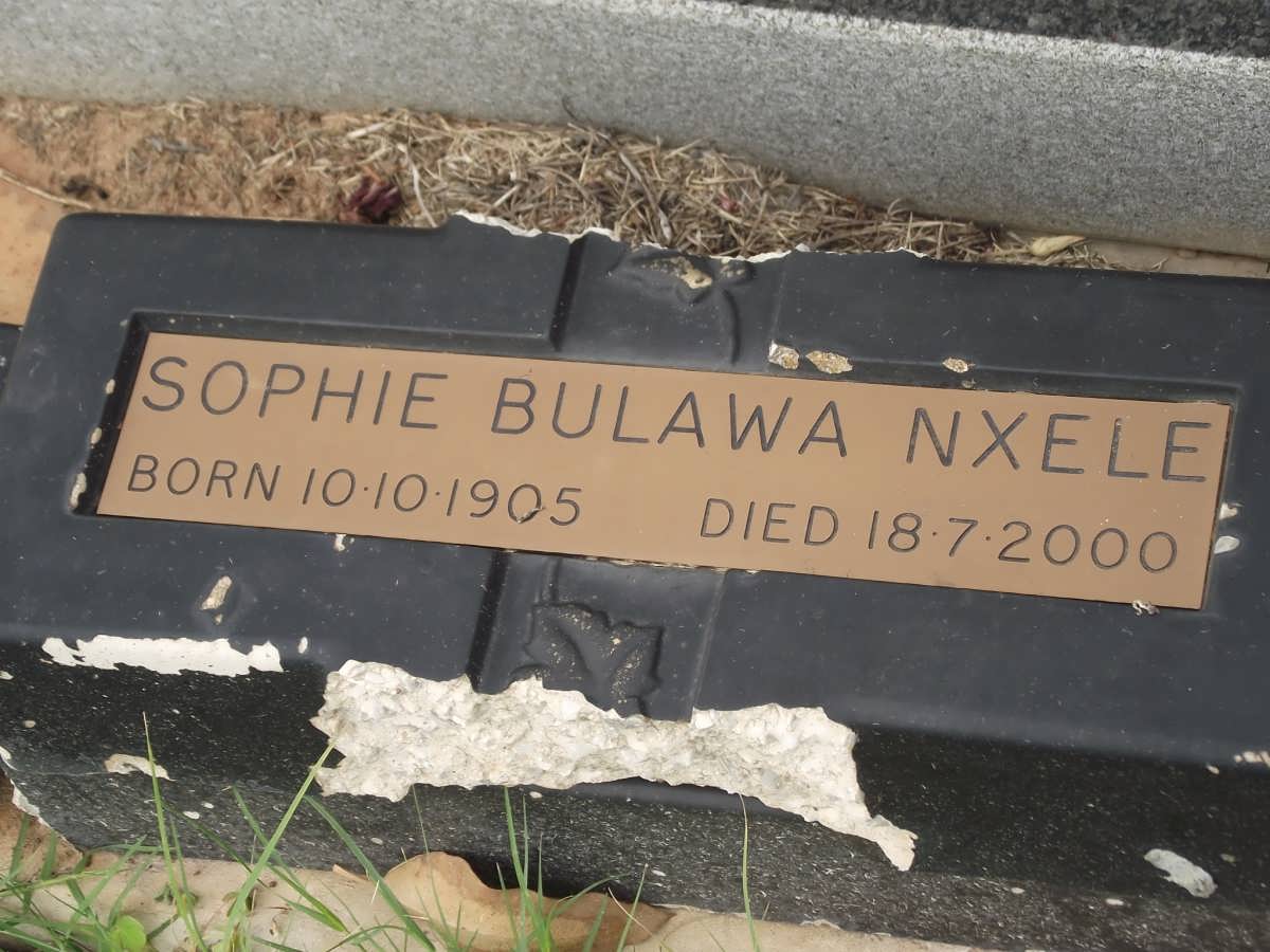 NXELE Sophie Bulawa 1905-2000